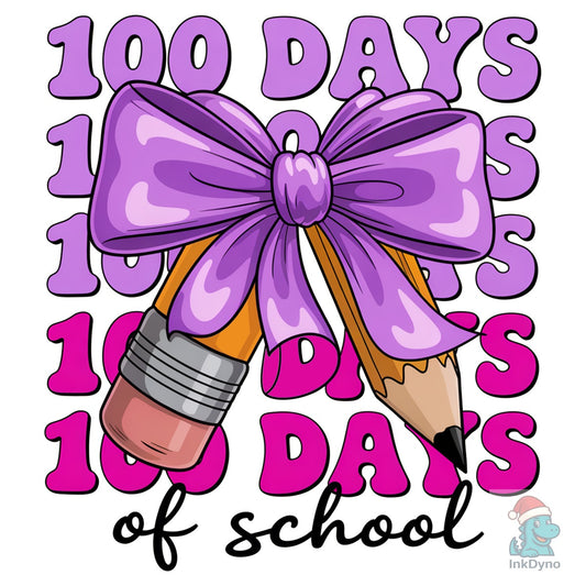 Preppy 100 Days of School - DTF Transfer