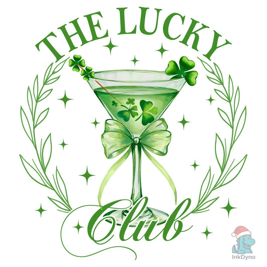 The Lucky Club Martini - DTF Transfer