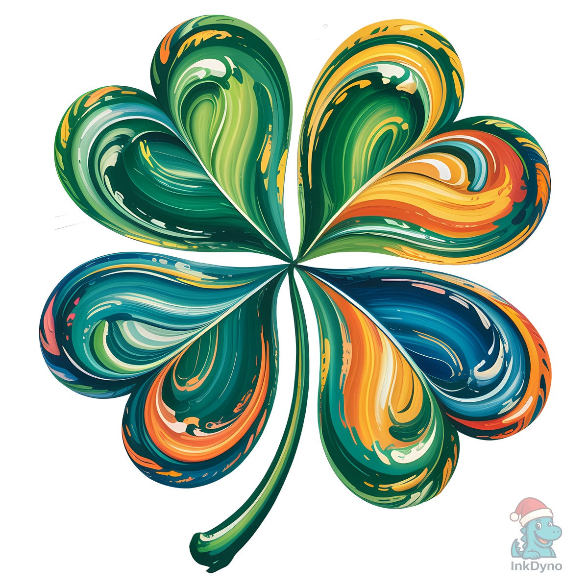 St Patrick's Four Leaf Shamrock T-shirt