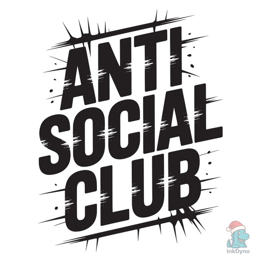 Anti-Social Club Bold Typography - DTF Transfer