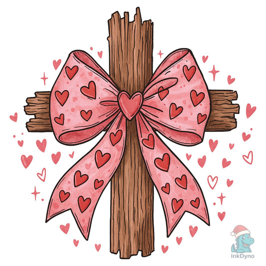 Cross Valentine Bible Verse - DTF Transfer