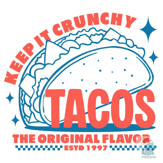 Retro Taco Illustration Print Design - DTF Transfer