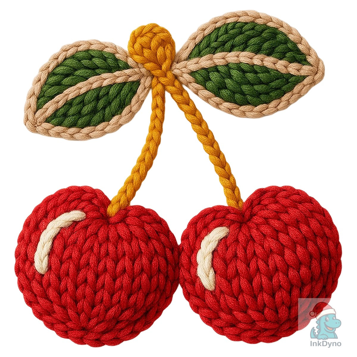 Cute Cherry Faux Yarn