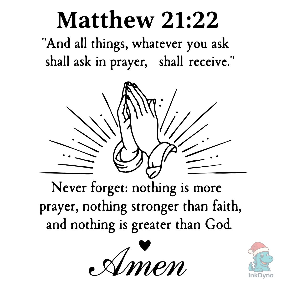 Matthew 21:22 Praying Hands