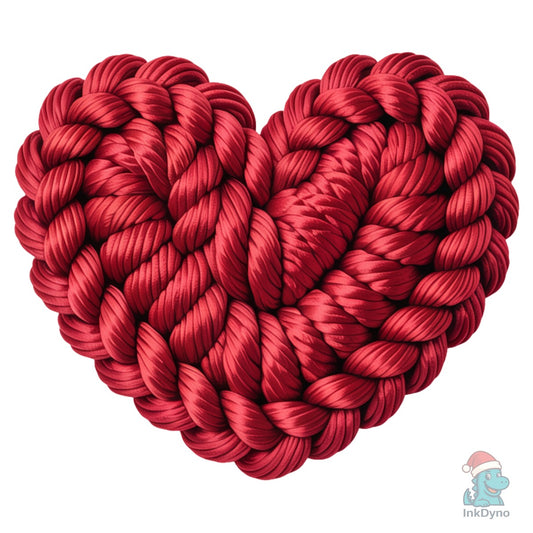 Knitted Chunky Heart - DTF Transfer