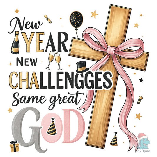 New Year Same God Christian - DTF Transfer
