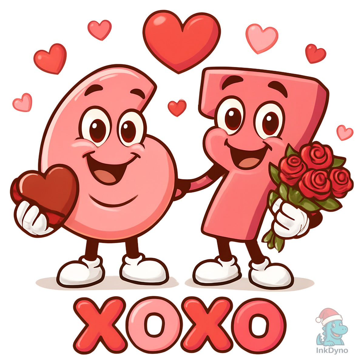 67 Valentines Day XOXO Couple Heart