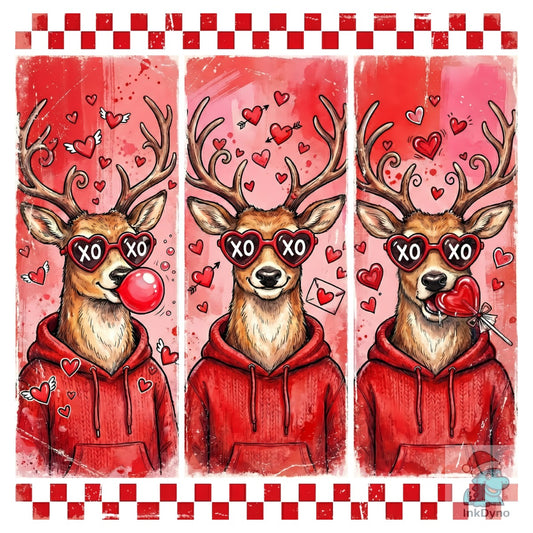 Funny Valentine's Day Deer Sublimation - DTF Transfer