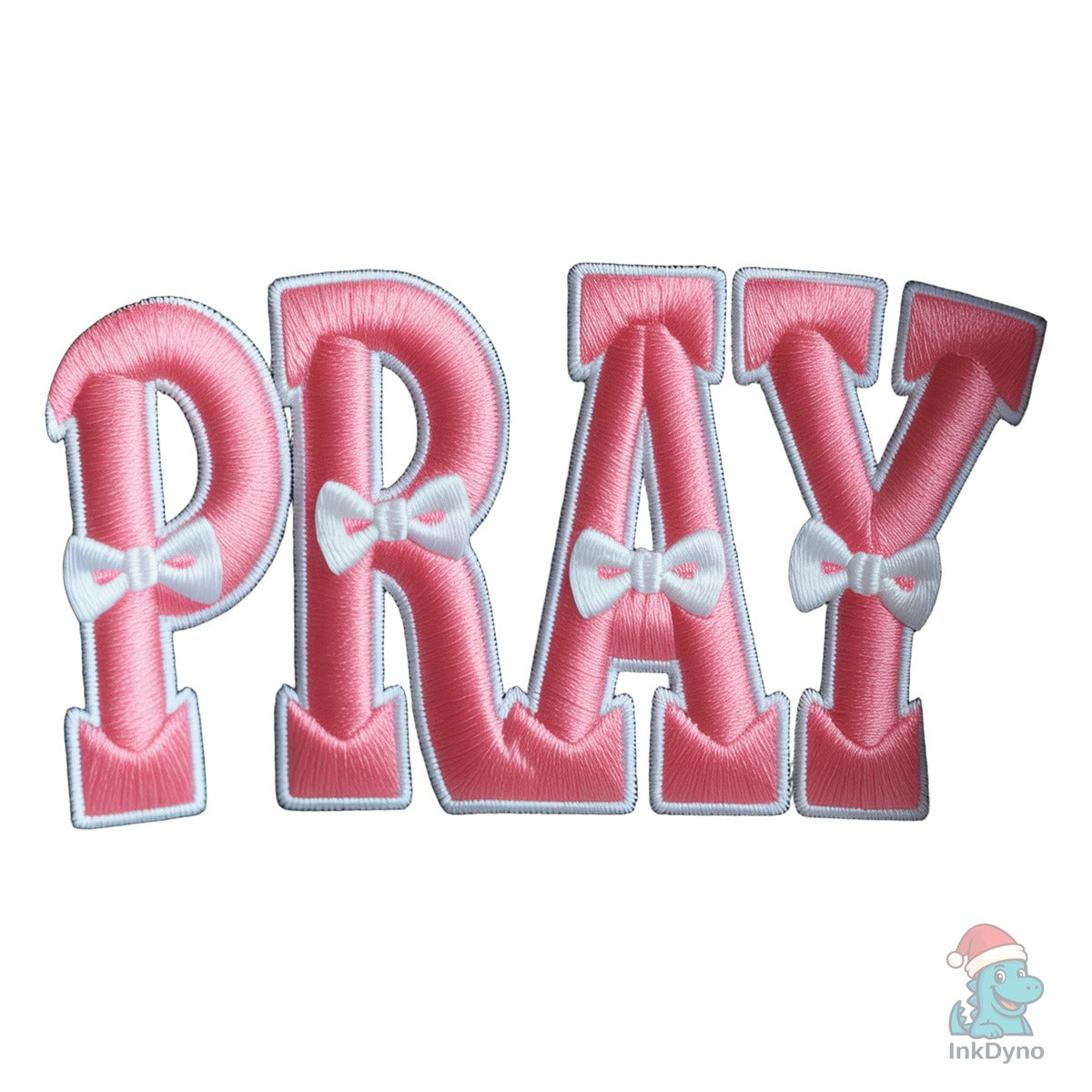 Pray Jesus Pink Latch Hook Yarn Crochet