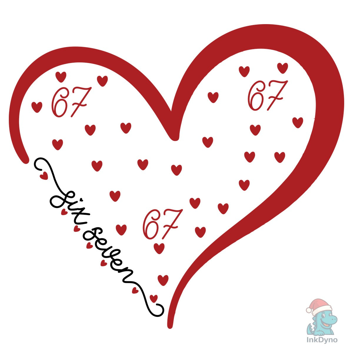 Six Seven Valentine Heart 6 7