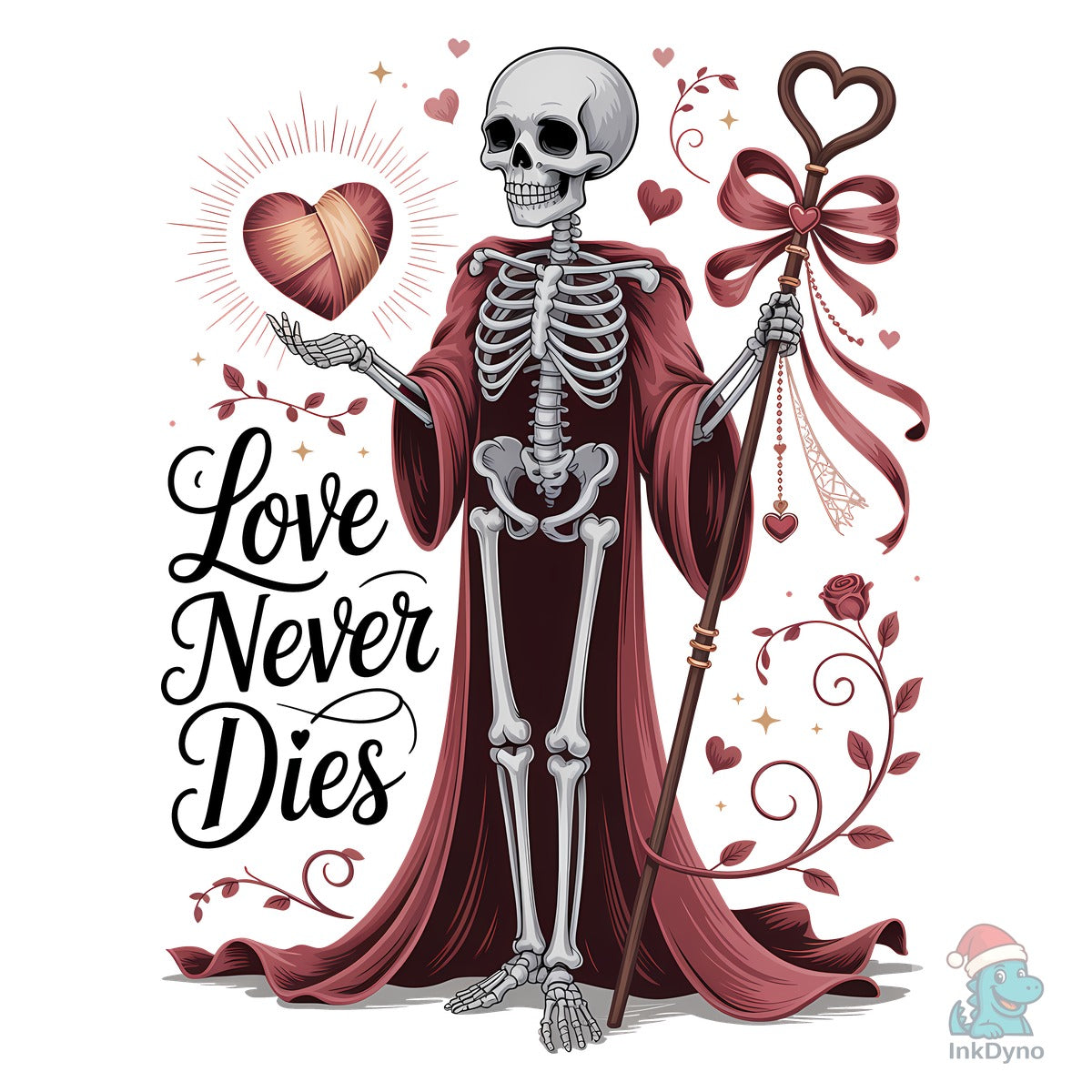 Funny Skeleton Valentine Sublimation