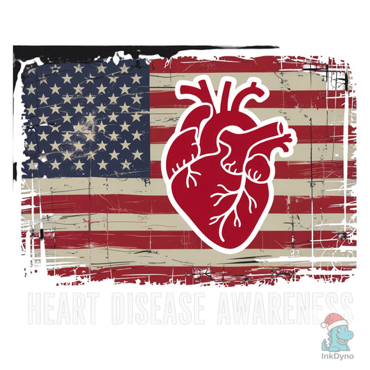Heart Disease Awareness - DTF Transfer