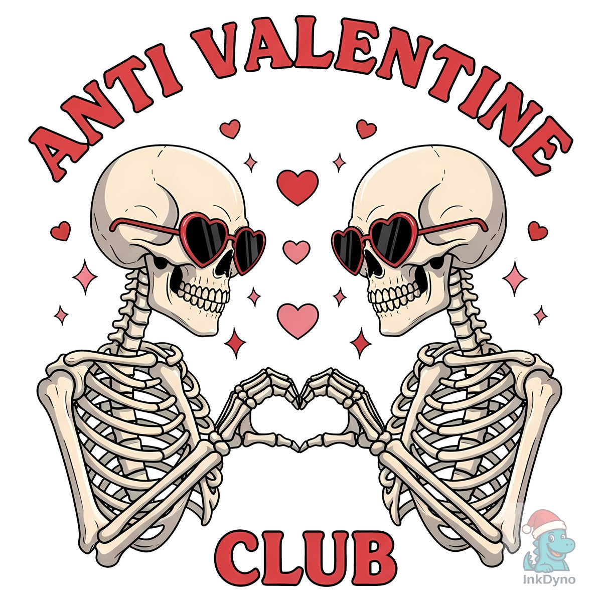 Anti Valentine Club Skeleton Couple