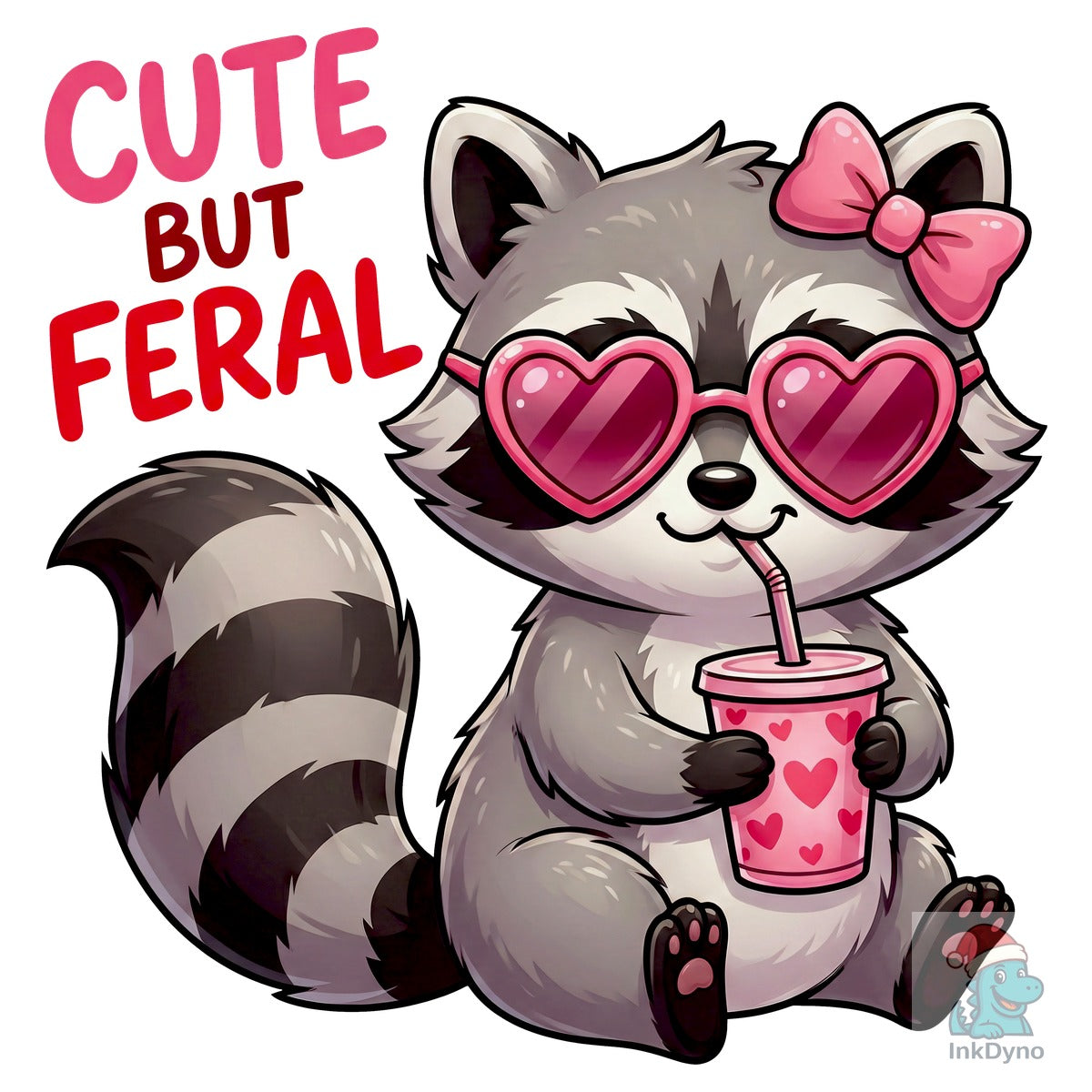 Cute but Feral Raccoon Valentine