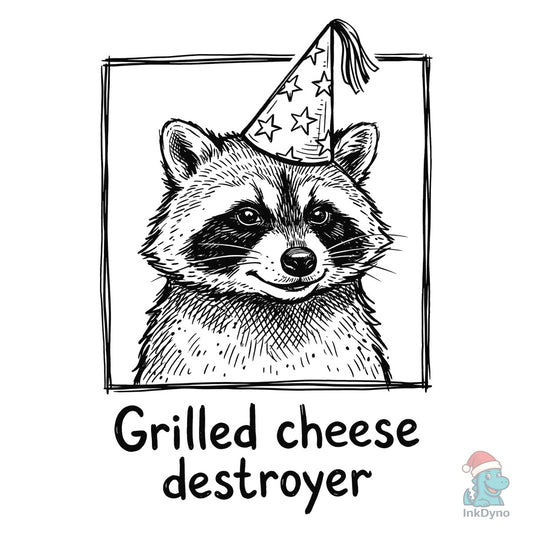 Grilled Cheese Destroyer Raccoon - DTF Transfer