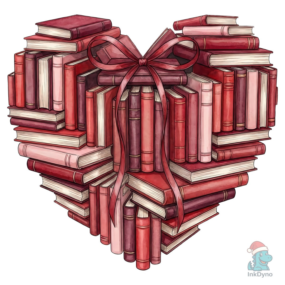 Valentine Book Lover Heart Coquette