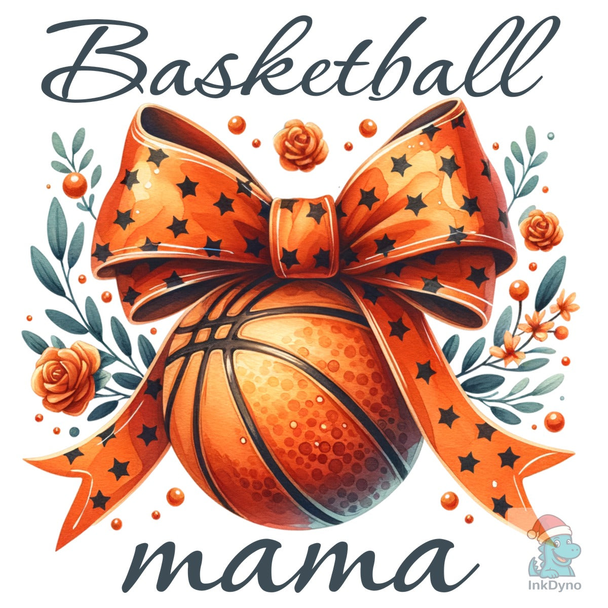 Basketball Mama Orange Mascot