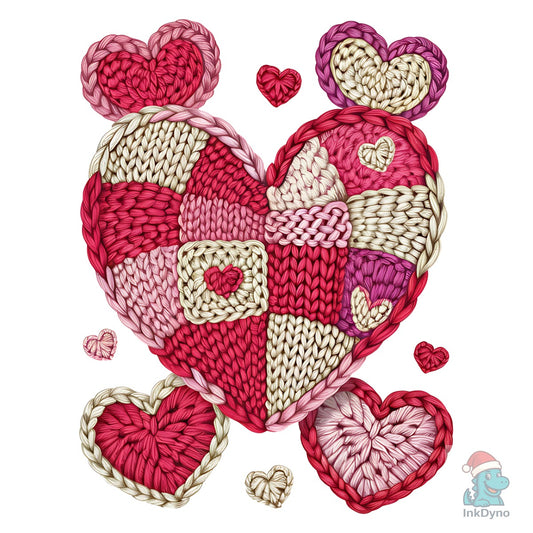 Latch Hook Yarn Valentine Love - DTF Transfer