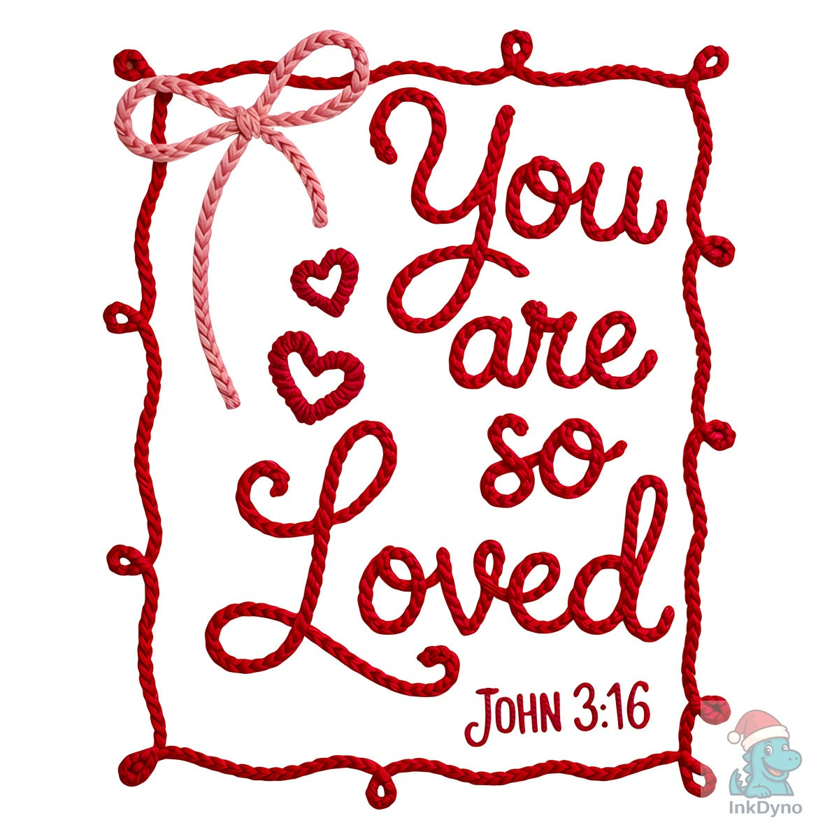 You Are so Loved Faux Yarn Crochet