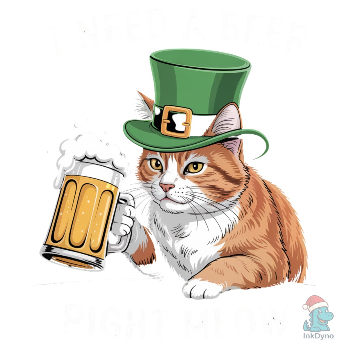 St Patrick's Day Beer Cat