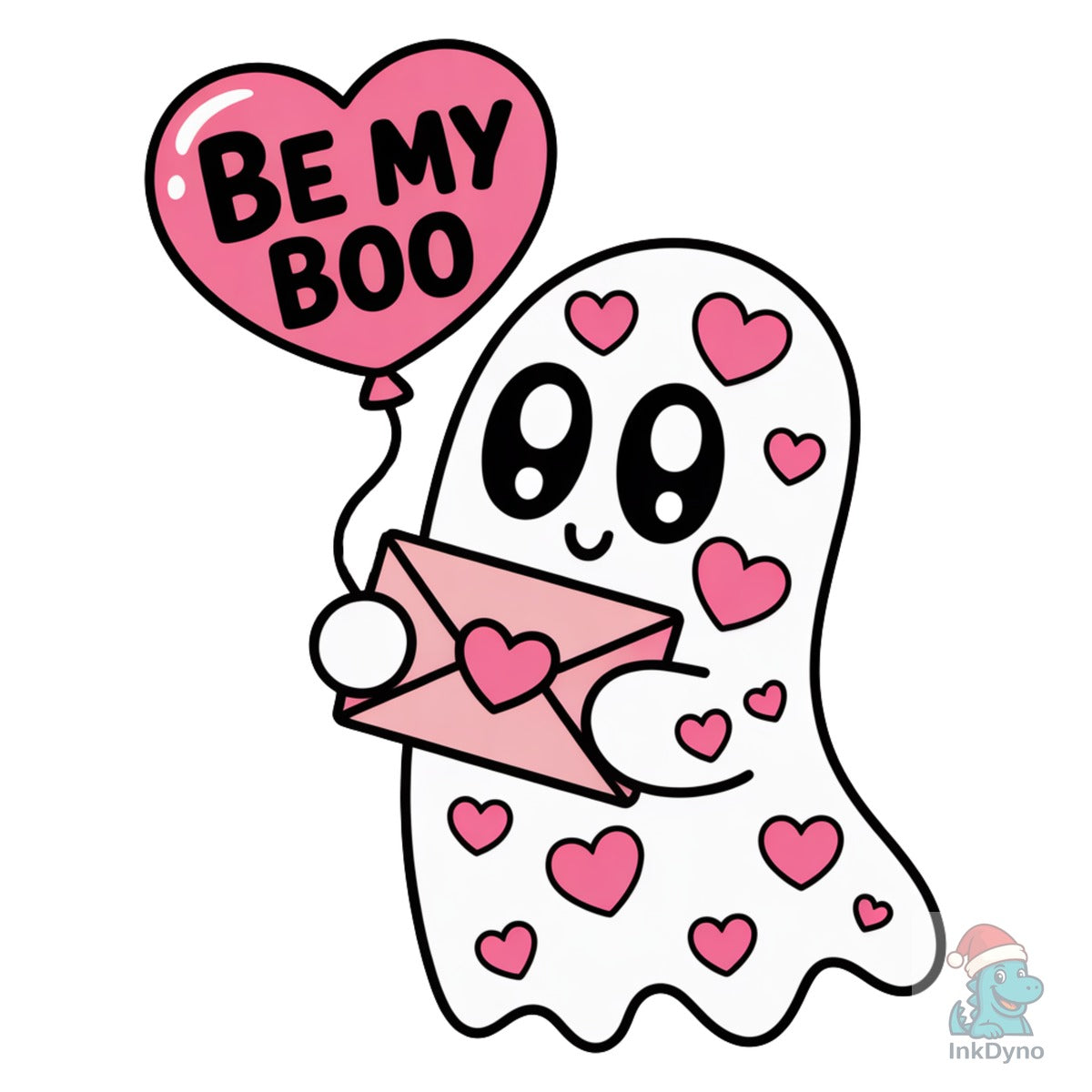 Cute Valentine Ghost Be My Boo