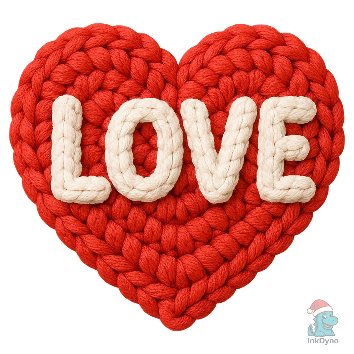 Faux Crochet Love Valentine