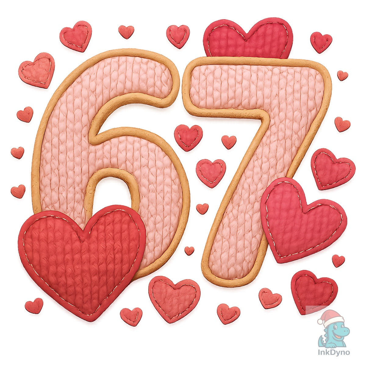 Six Seven Valentine Faux Yarn 6 7