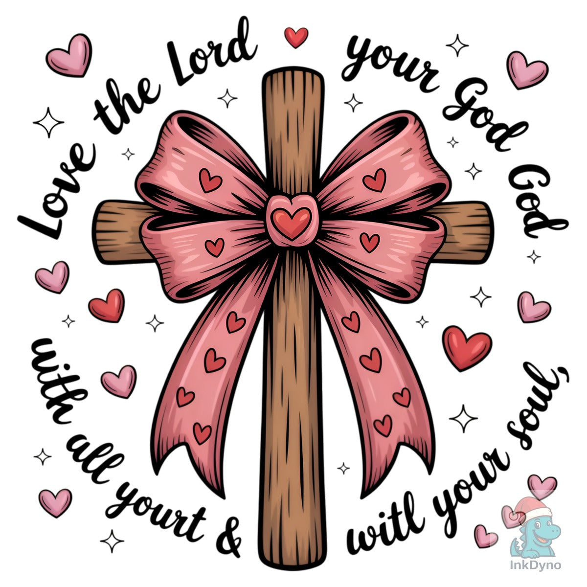 Coquette Valentine Jesus Valentine Bow