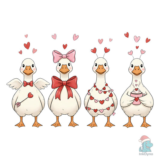 Cute Love Goose - DTF Transfer