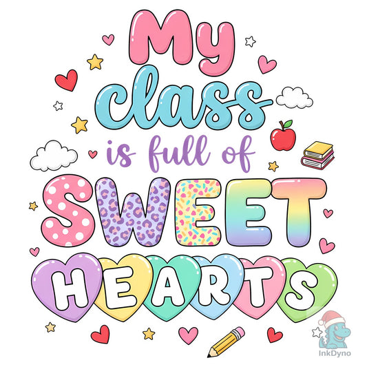 Cute Teacher Valentine Sublimation - DTF Transfer