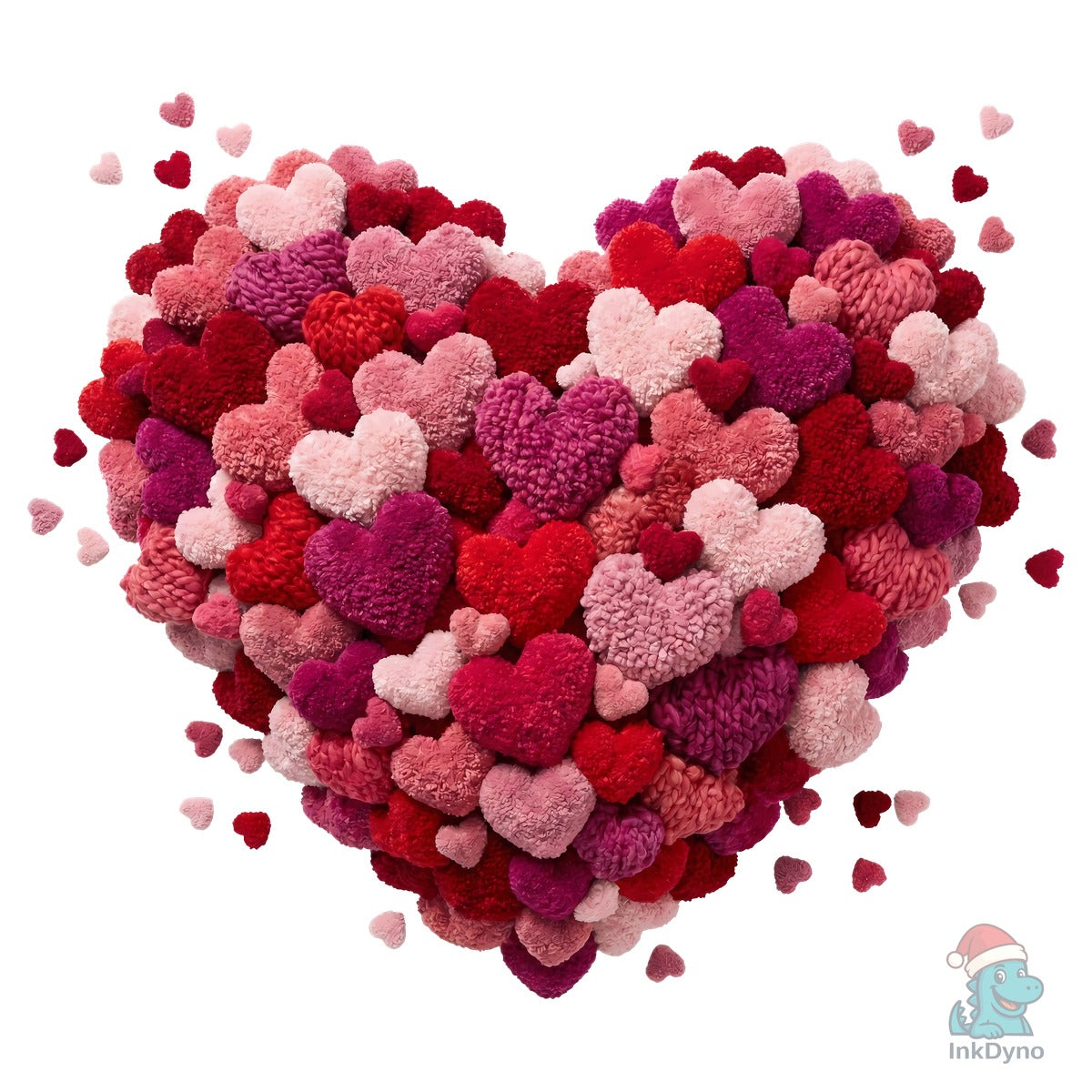 Faux Yarn Heart Valentine Sublimation