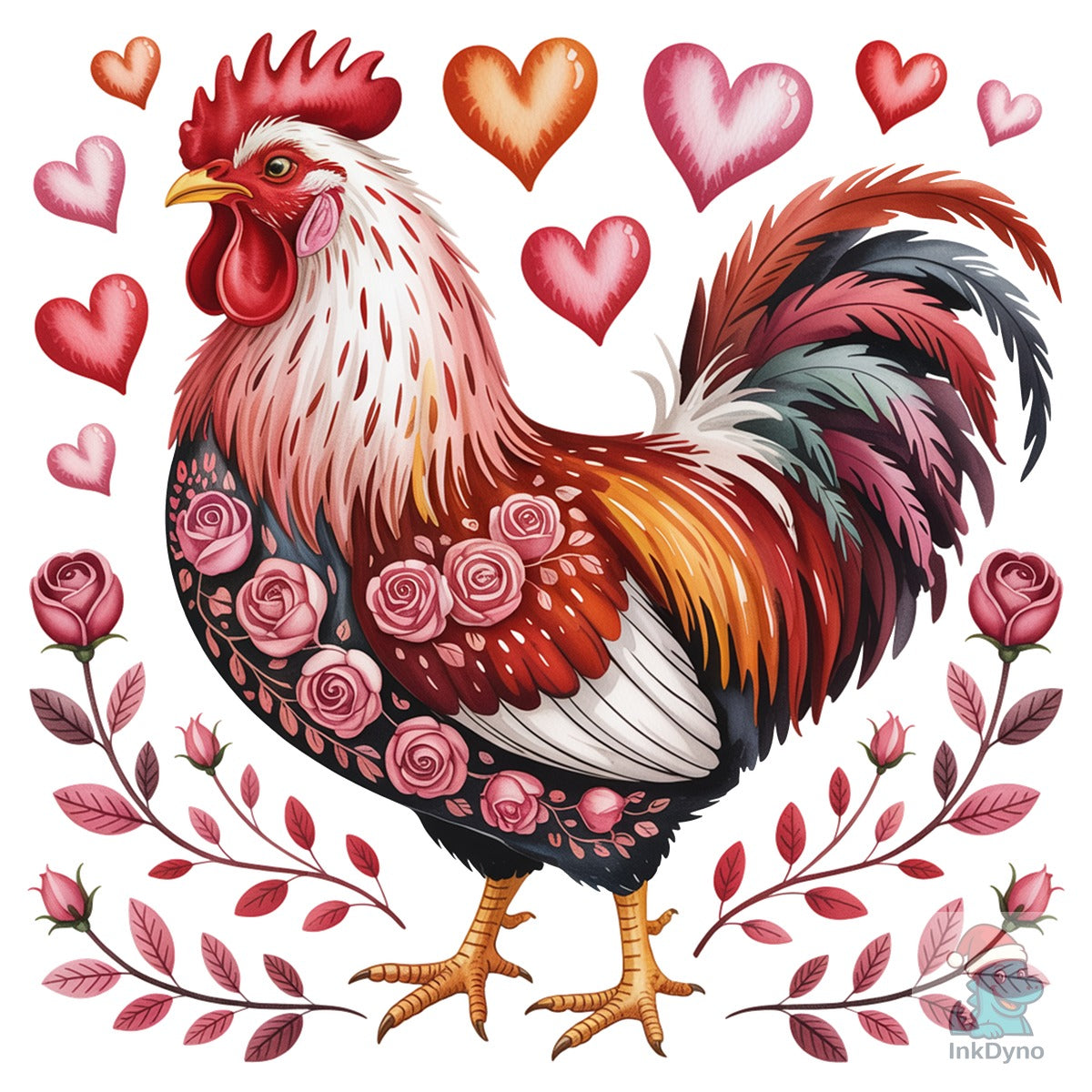 Floral Valentine Chicken