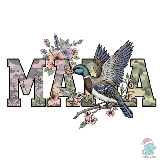 Rustic Camo MAMA Duck Vintage - DTF Transfer