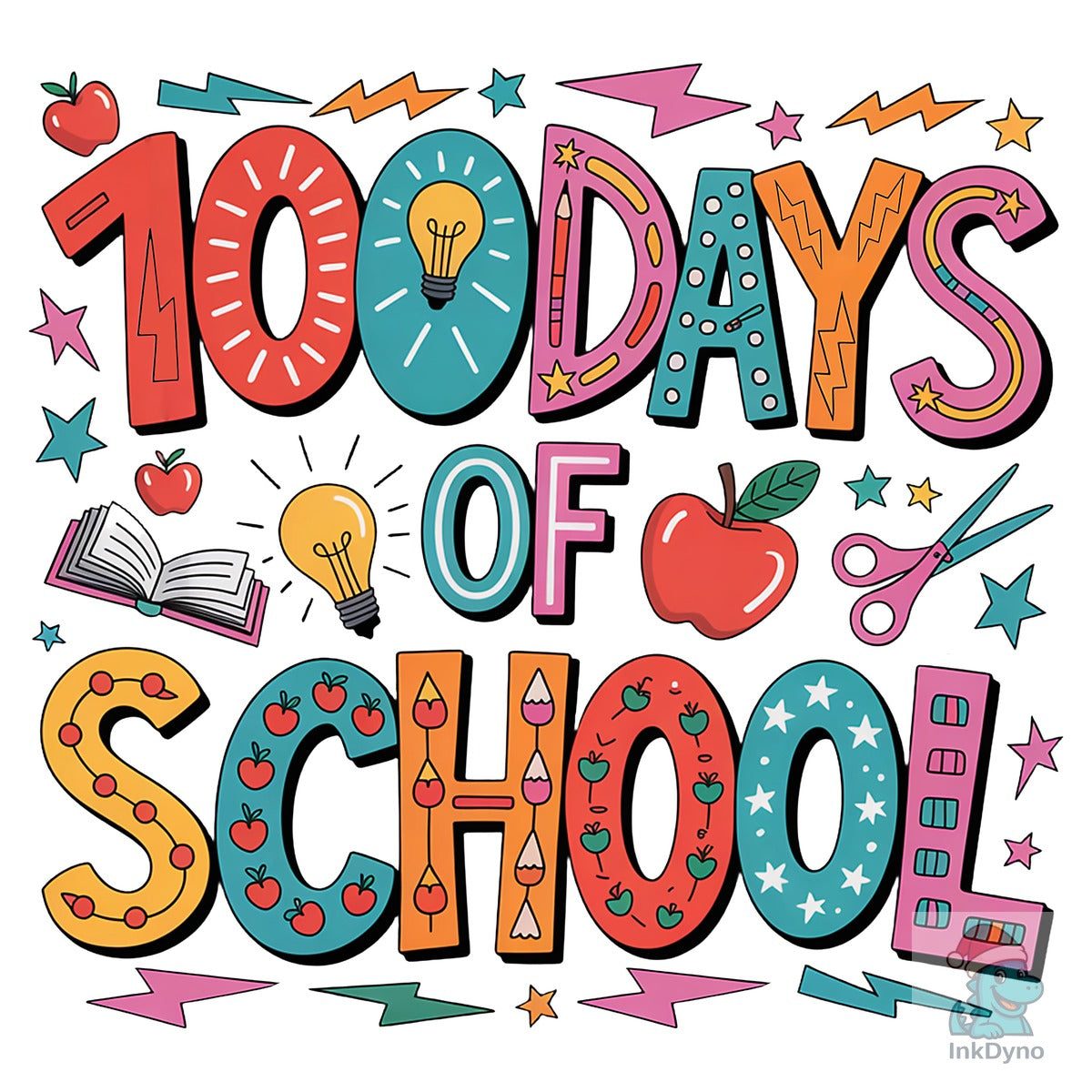 100 Day School Doodle Shirt