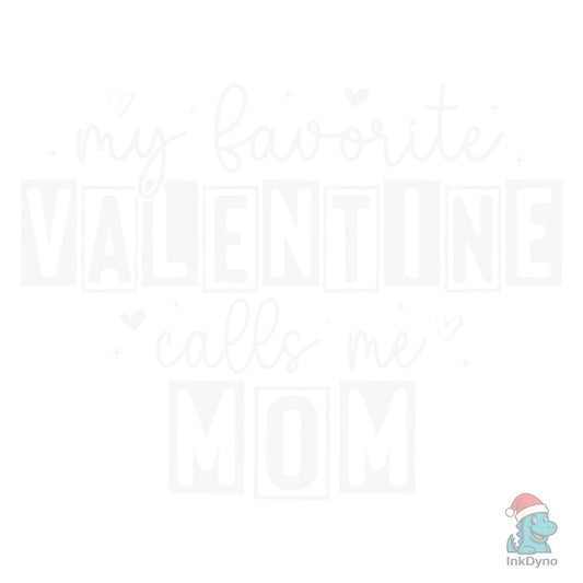 Mom Valentine Day Heart Love Mama - DTF Transfer