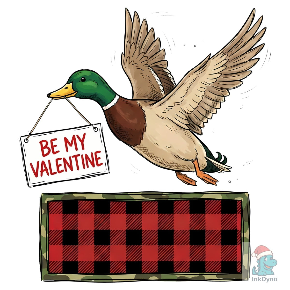 Personalized Be My Valentine Duck