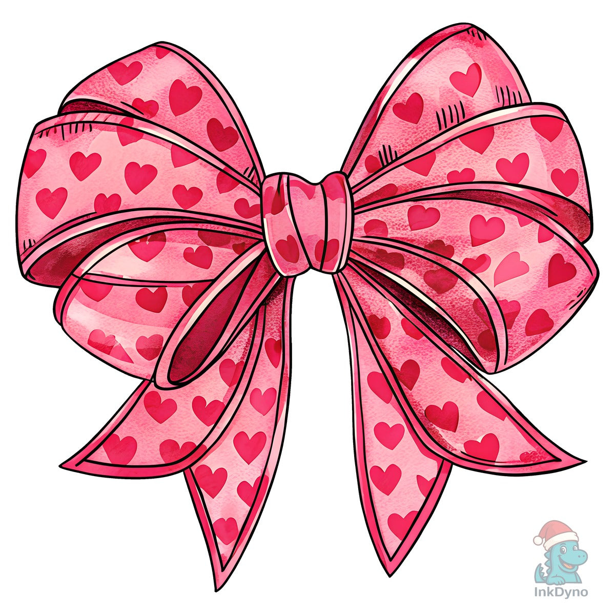 Valentine's Day Heart Coquette Bow