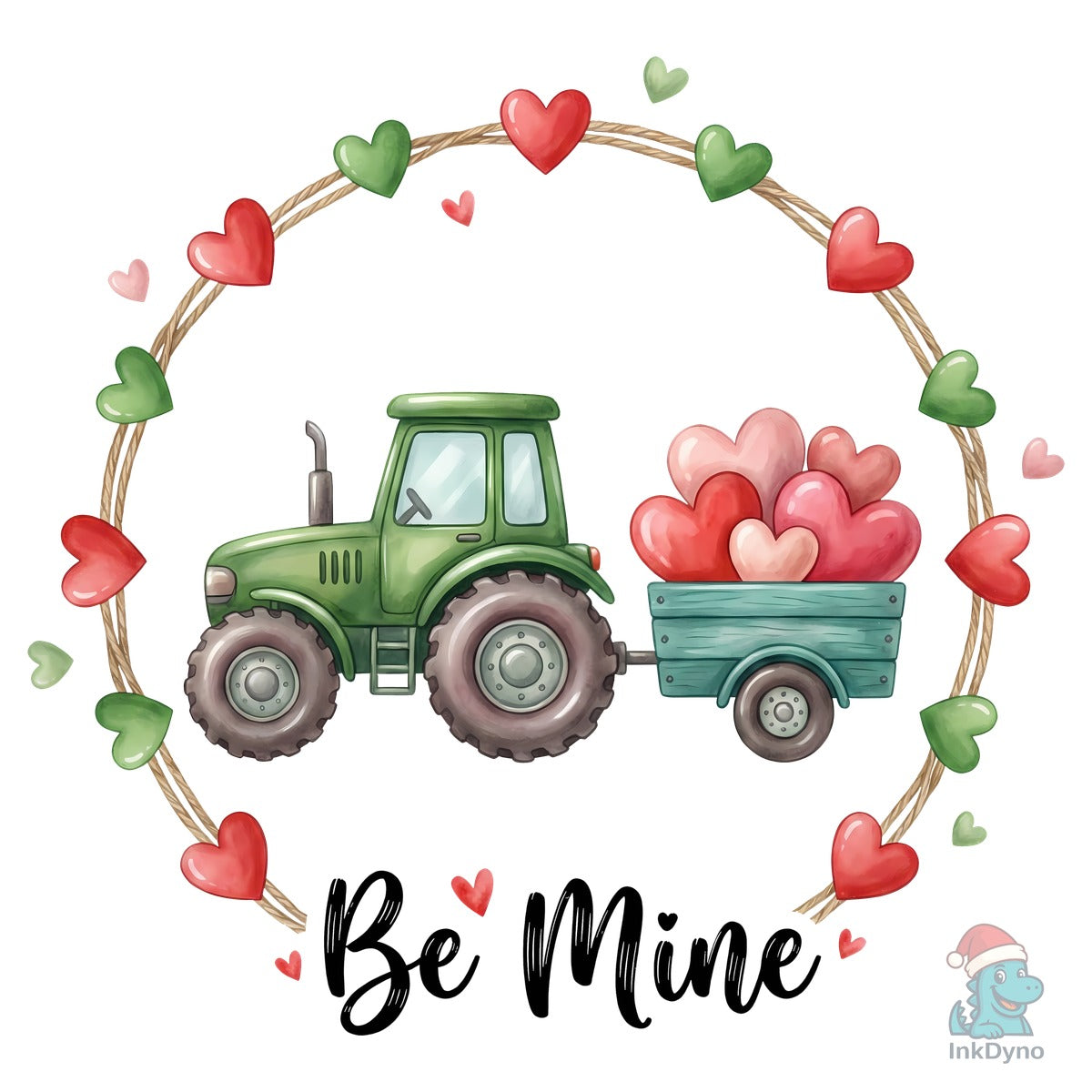Be Mine Valentine's Day Tractor