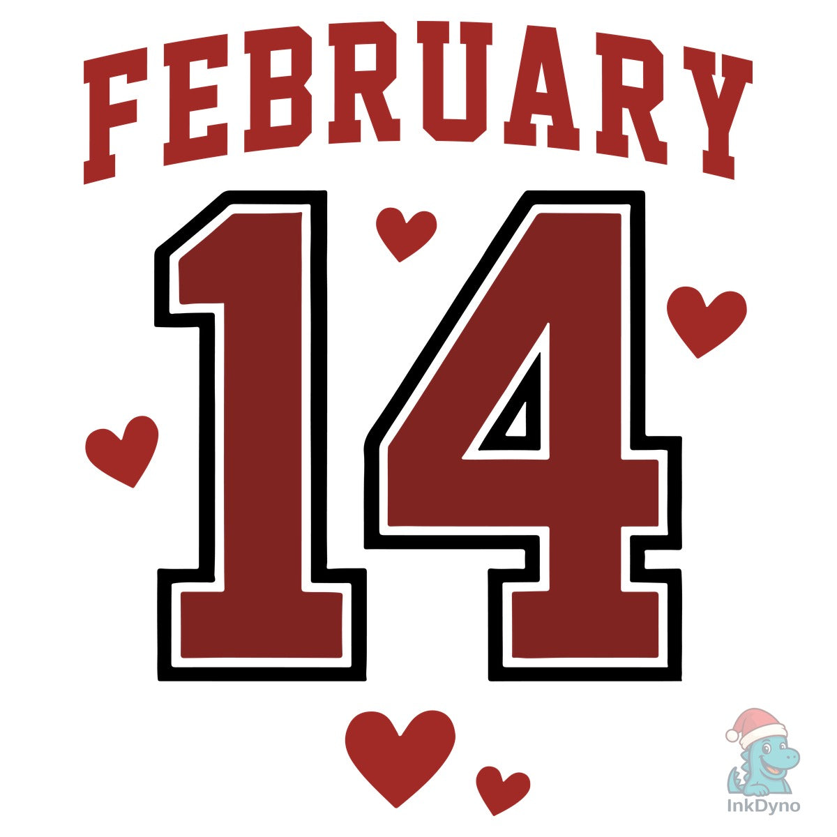 Distressed Retro February 14 Love