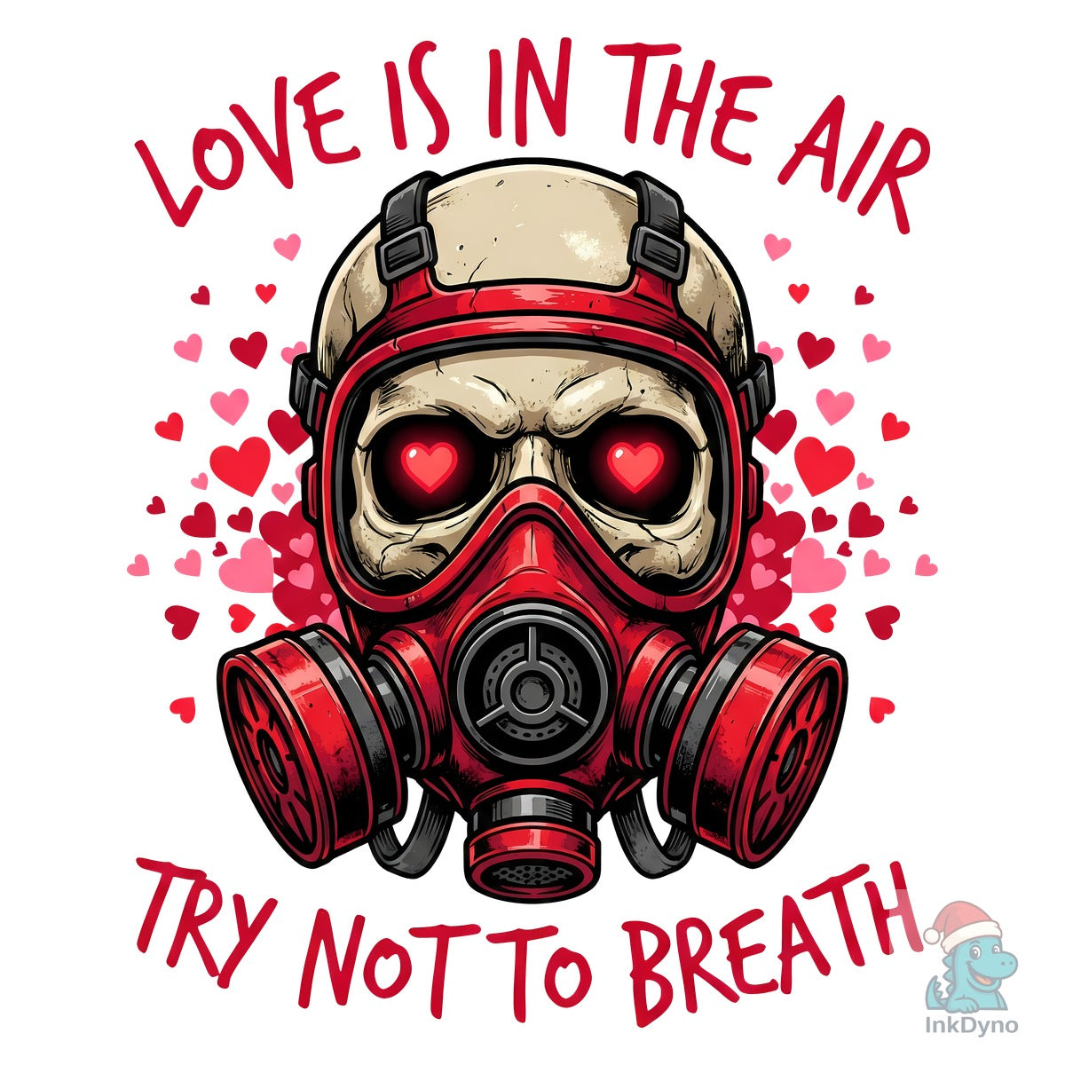 Valentine Gas Mask Skull