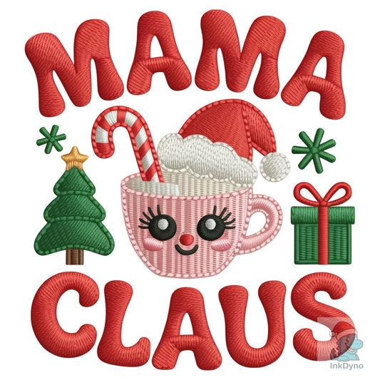 Mama Claus Heart - DTF Transfer