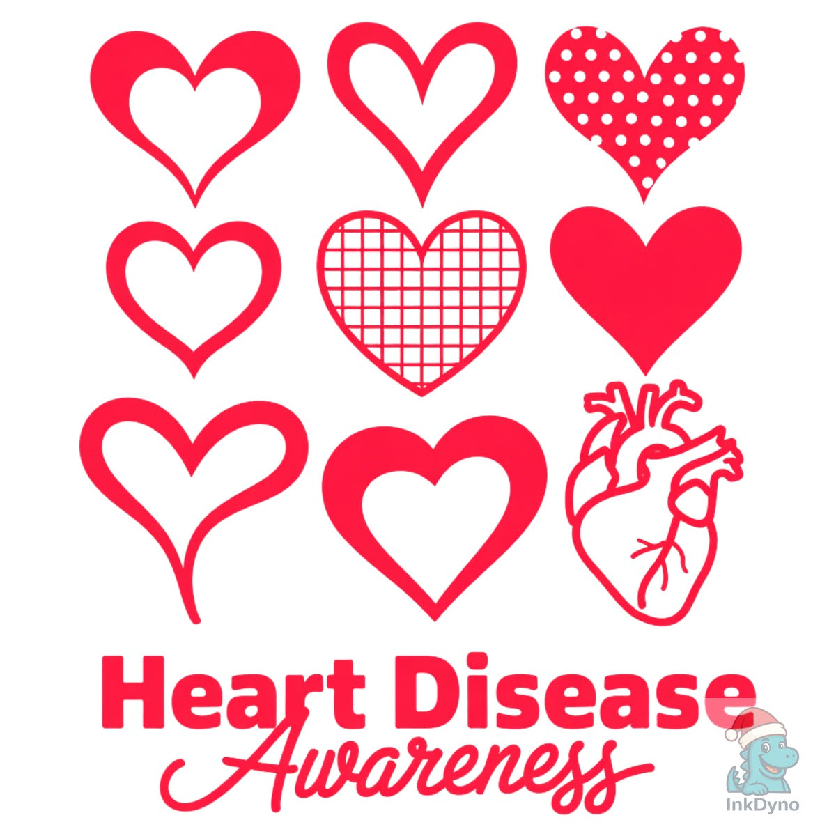 Heart Disease Awareness Hearts