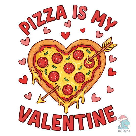 Heart Pizza Valentine - DTF Transfer