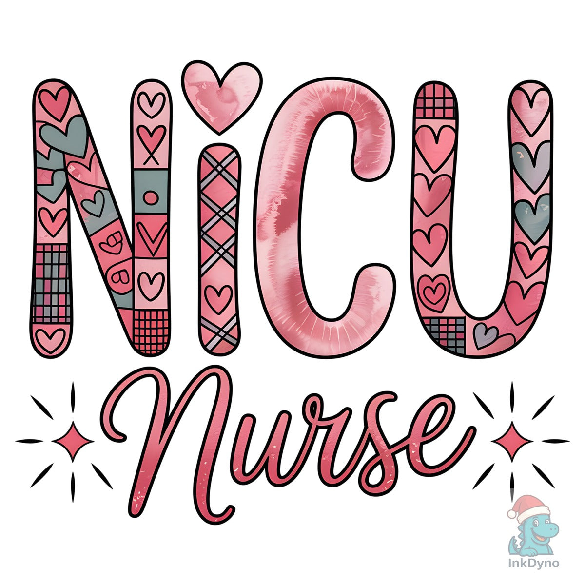 NICU Nurse Valentine Tshirt Design