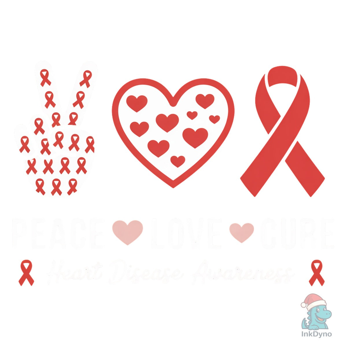 Peace Love Heart Disease Awareness