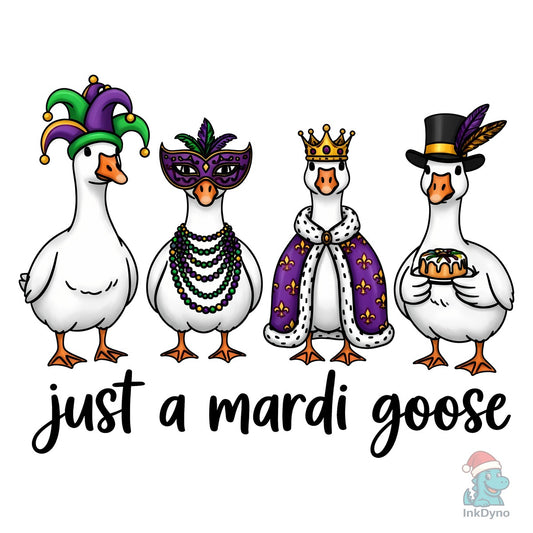 Mardi Gras Goose - DTF Transfer