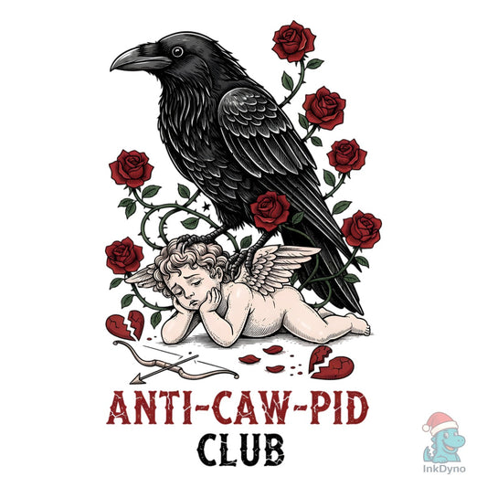 Anti Valentine Crow Raven - DTF Transfer