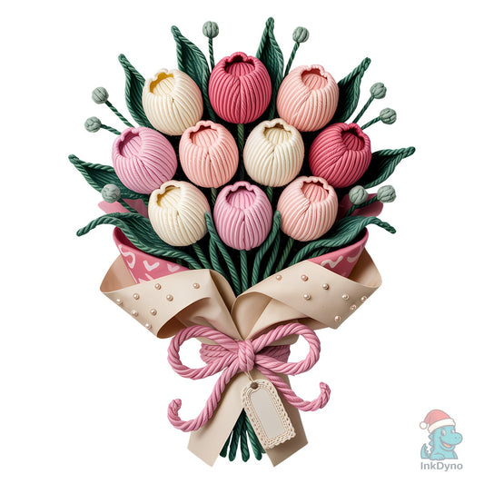 Valentine Bouquet Sublimation - DTF Transfer