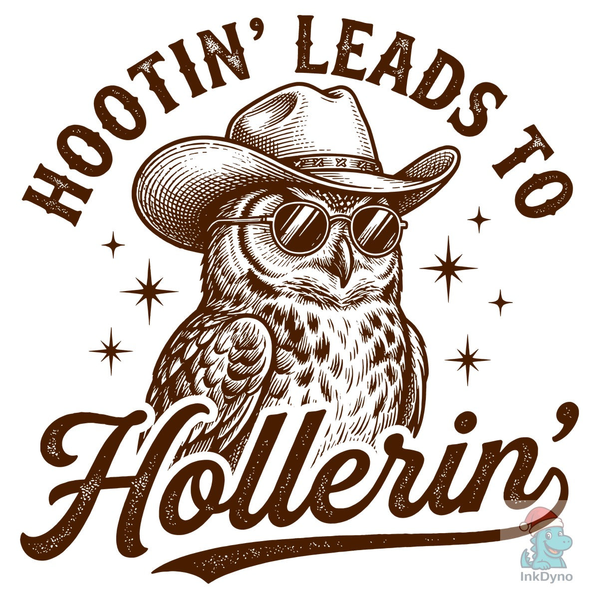 Vintage Western Owl with Hat