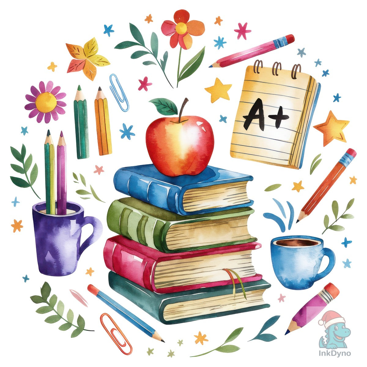 Boho School Teacher Book Flowers